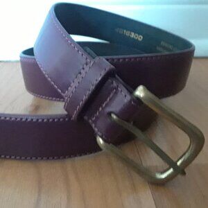 Linda Lundstrom Handmade Genuine LeatherPurple Belt